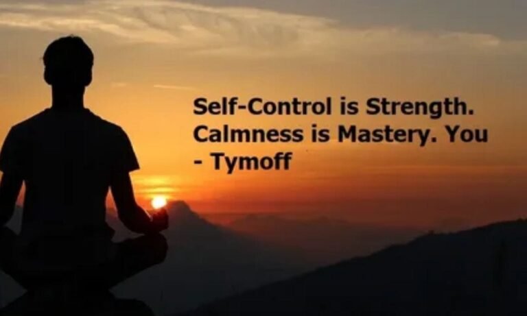 Self-Control is Strength. Calmness is Mastery. You - Tymoff